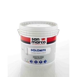 Dolomite idropittura lavabile bianco opaco coprente conf. 4 lt