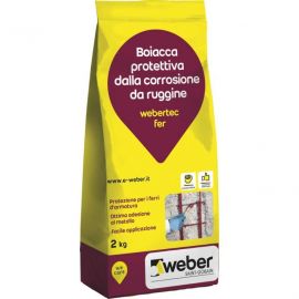 Webertec fer boiacca protettiva rosso sacco kg 2