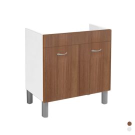 Sottolavello in kit per lavello inox 80x50 cm teak x/lav. inox cm 80x50