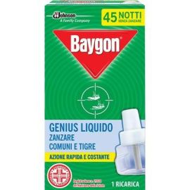 Ricarica liquida zanzare genius baygon durata notti 45 conf. da 24pz