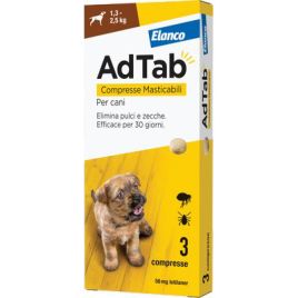 Antiparassitario adtab cani elanco kg  1,3/2,5 cf=pz 3