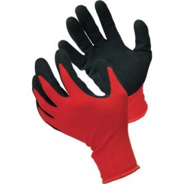 Guanto nitrile nero sabbiato hand maglia leggera sintetico rosso 11 conf. da 12pa