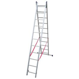 Scala parallela 2 rampe stilo facal alluminio en 131 h.cm 301/510 pioli 2x11