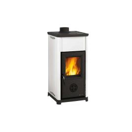 Stufa a legna tea riscaldamento aria 6,6 kw bianca