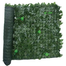 Siepe sempreverde lauro + rete ombra pe verde h.cm 150 l.mt 10