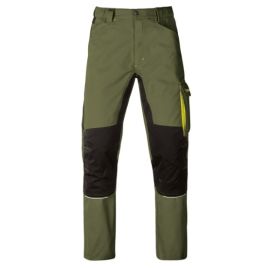 Pantalone kavir olive verde/nero xxxl da lavoro leggeri - kapriol