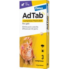 Antiparassitario adtab gatti elanco kg  0,5/2 cf=pz 3