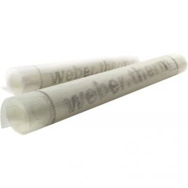 Webertherm re160 rete in fibra di vetro bianco rotolo 50x1  mt