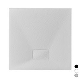 Piatto doccia stone essence slim quadro grigio cm 80 x 80