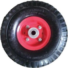 Ruota pneumatica x carrello fourwheels stars 3.00x4" disco plt mozzo mm 75 f.mm 16 + pfu