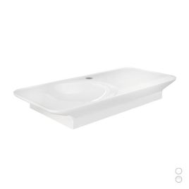 Lavabo sospeso valet da 112 cm ripiano a dx bianco opaco