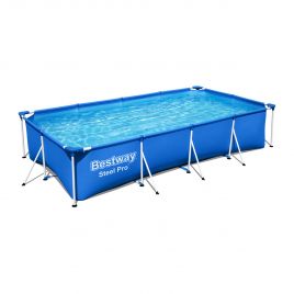 Piscina fuori terra steel pro frame rettangolare cm 400x211x81