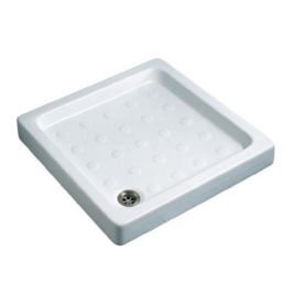 Piatto doccia 70x70 h=10 cm in ceramica bianco