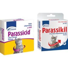 Collare parassicid/parassikil gatti formevet cm 35 conf. da 2pz