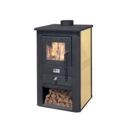 Stufa a legna pallade 10,7 kw nero/avorio