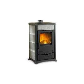 Stufa a legna rossella plus riscaldamento aria 8 kw colore pietra naturale