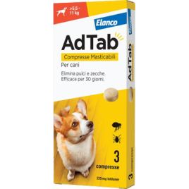 Antiparassitario adtab cani elanco kg  5,5/11 cf=pz 3