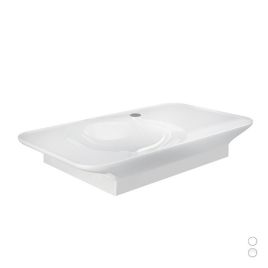 Lavabo sospeso valet da 92 cm ripiano a dx bianco alpino