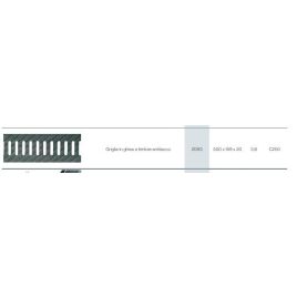 Griglia in ghisa sferoidale canale 100 l   500x159 mm c250