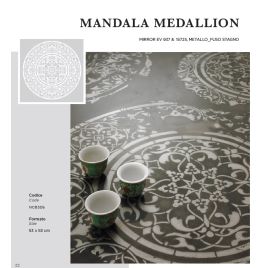 Stencil novacolor mandala medallion 53x53 cm decorativo su carta speciale