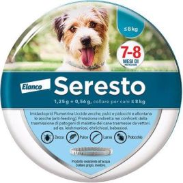 Antiparassitario seresto cani elanco kg 0/8 cm 38