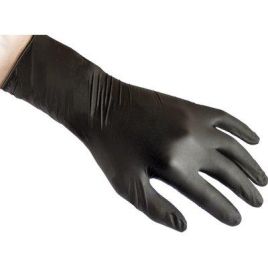 Guanto nitrile monouso nero n79 reflexx gr 7,7 aql 1,5 senza polvere cf=pz 50 xl conf. da 2cf