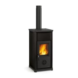 Stufa a legna tea riscaldamento aria 6,6 kw nera