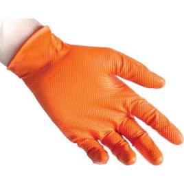 Guanto nitrile monouso arancio n85 reflexx gr 8,4 aql 1,5 senza polvere cf=pz 50 xl conf. da 2cf